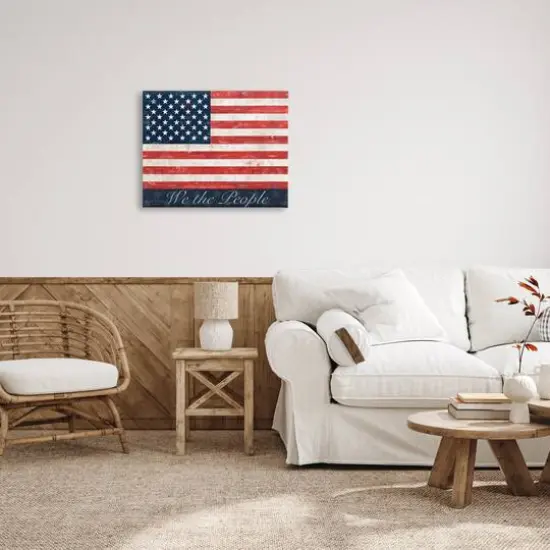 Stupell Industries We The People Flag Canvas Wall Art {3}