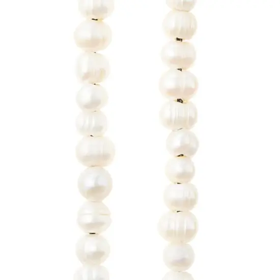 Ivory Large Hole Natural Pearl Nugget Beads by Bead Landing™ {1}