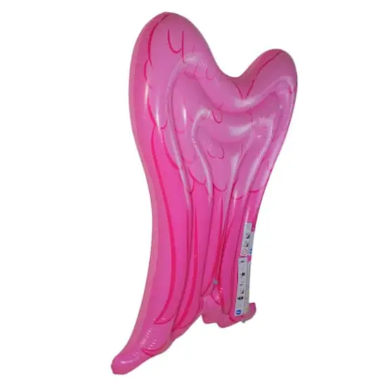 5ft. Pink Angel Wings Inflatable Mattress Pool Float {3}