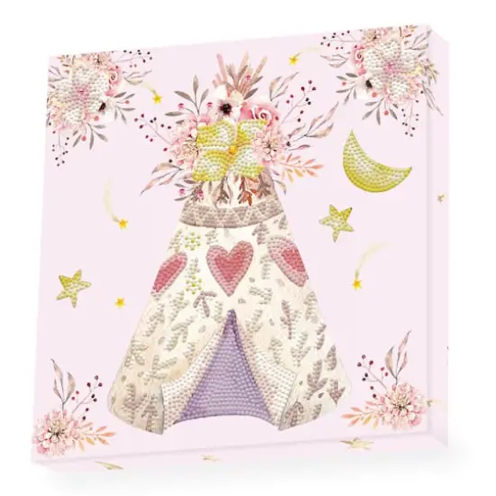 Diamond Dotz® Dreamy Tee Pee DOTZ® BOX Diamond Painting Kit {1}
