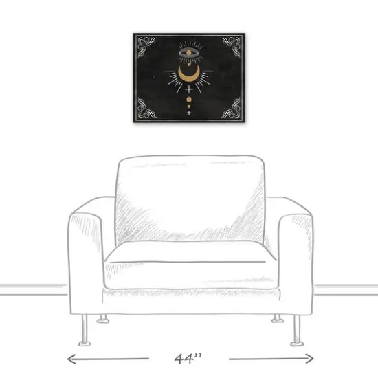 Eye Moon Boarder 8 16" x 20" Canvas Wall Art {6}