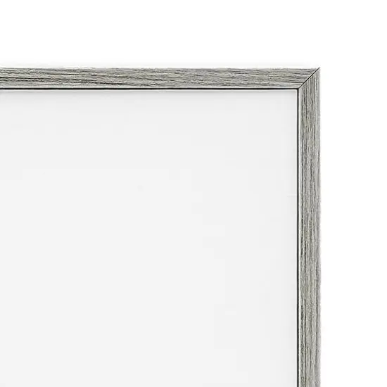 Stupell Industries Vintage Love Text Over Stitched American Flag Framed Giclee Art Gray {6}