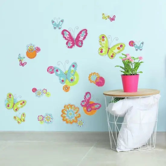 RoomMates Brushwork Butterfly Peel & Stick Wall Decals {5}