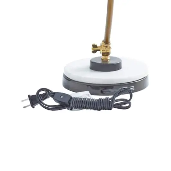 Black Metal Traditional Desk Lamp, 19" x 7" x 12" {5}