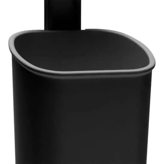 Bath Bliss Matte Black Gel Suction Toothbrush Holder {7}