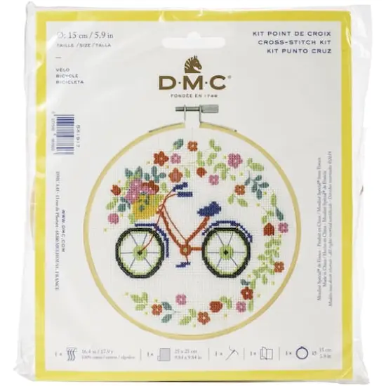 DMC&reg; Bicycle Cross Stitch Kit {1}