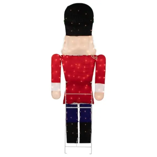 6ft. Lighted Red & Green Toy Soldier Outdoor Christmas Decoration {5}