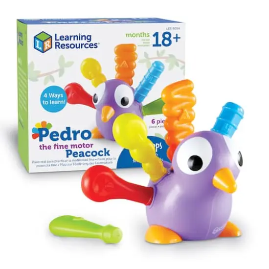 Learning Resources Pedro the Fine Motor Peacock {1}