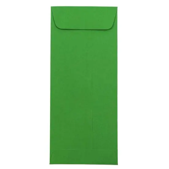 JAM Paper 4.125" x 9.5" Policy Business Colored Envelopes, 50ct. Green {1}