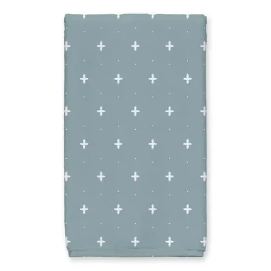 Live In The Sunshine Swim In The Sea Tea Towel Set White on Blue {4}