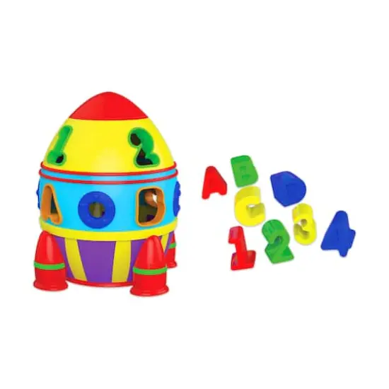Early Learning - Rocket Shape Sorter {3}