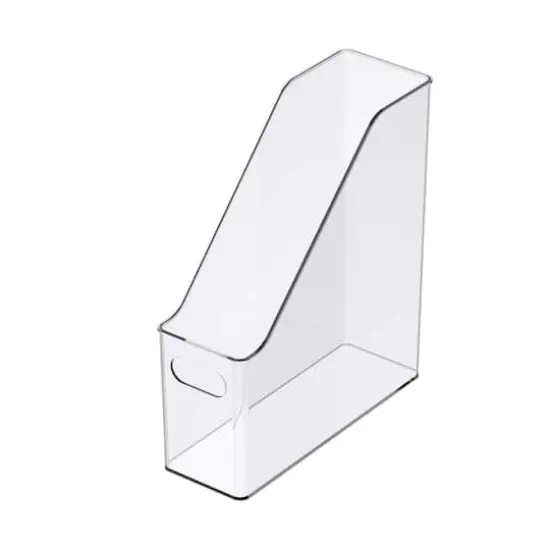 12" Clear Magazine Storage Bin by Simply Tidy&reg; {1}