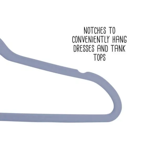 Honey Can Do Cobalt Slim-Profile Non-Slip Velvet Hangers, 25ct. {8}