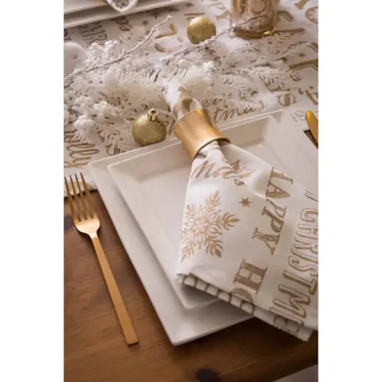DII&reg; Gold Christmas Collage Napkins, 6ct. {5}