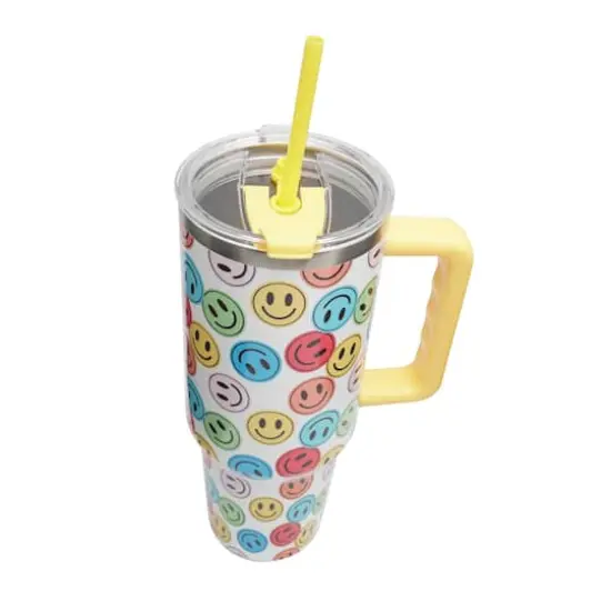 40oz. Smiley Face Stainless Steel Insulated Tumbler by Ashland&reg; {5}