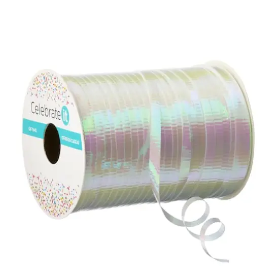 3/16" Iridescent White Curling Ribbon by Celebrate It&trade; {4}