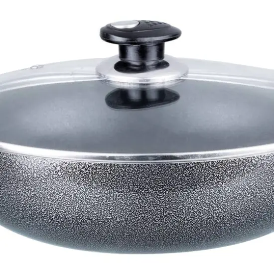Brentwood 11" Nonstick Aluminum Wok with Lid {4}