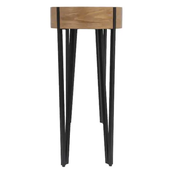 Hello Honey® 46" Astoria Wood Console Table with Metal Hairpin Legs {4}