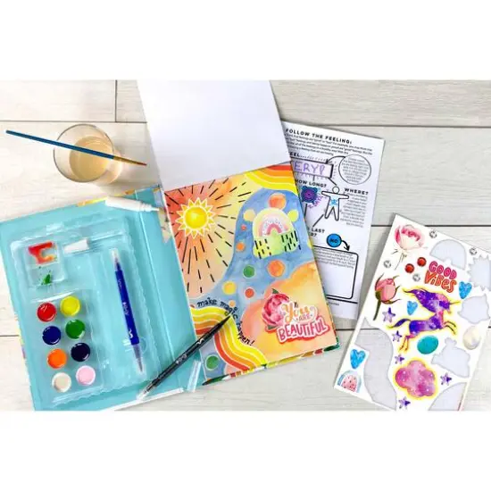 Bright Stripes Collage Visions Art Journal {3}