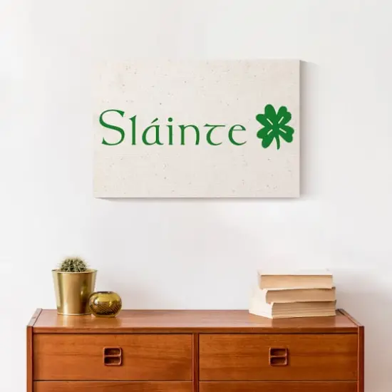 Slainte 18" x 12" Canvas Wall Art {5}