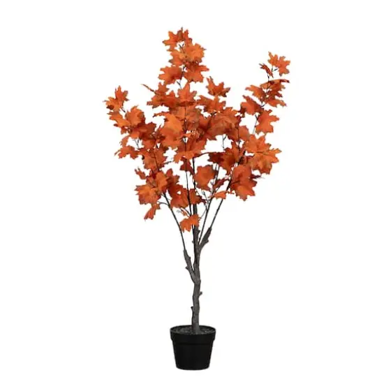 4ft. Autumn Smoky Maple Artificial Fall Tree {1}