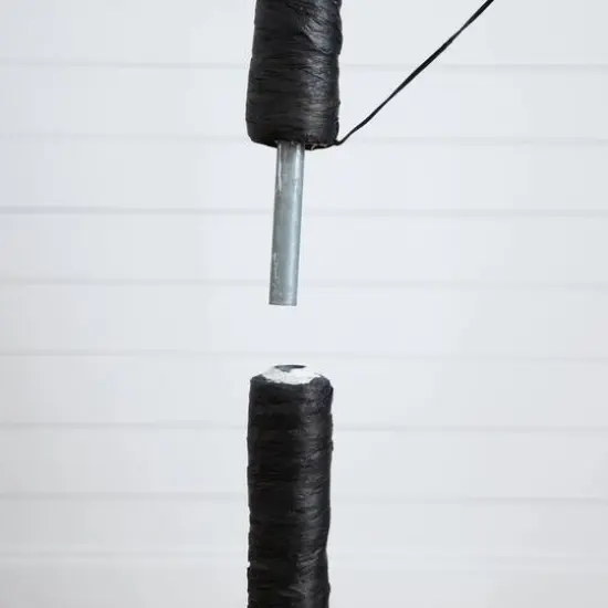 7ft. Pre-Lit Halloween Minimalist Twig Artificial Fall Tree with 400 Orange & Purple LED Lights {7}