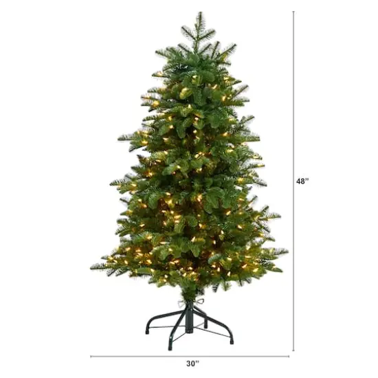 4ft. Pre-Lit South Carolina Fir Artificial Christmas Tree, Clear Lights {8}