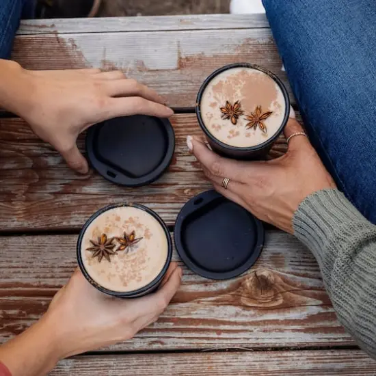 Silipint&reg; 16oz. Silicone Coffee Tumblers, 2ct. Blue Speckled {6}