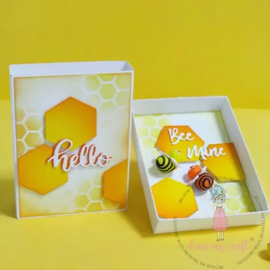 Dress My Craft&reg; 1.5" Hexagon Designer Punch {6}