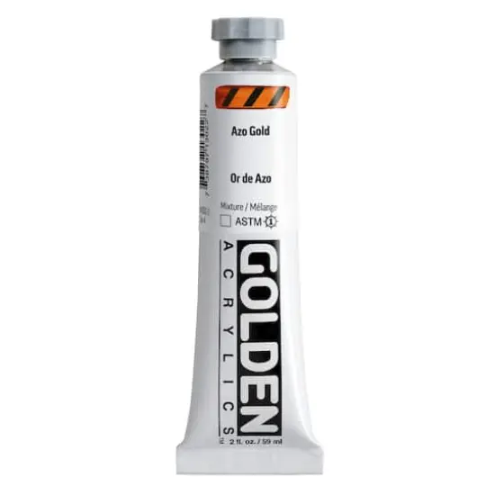 Golden&reg; 2oz. Heavy Body Acrylic Paint Azo Gold {1}