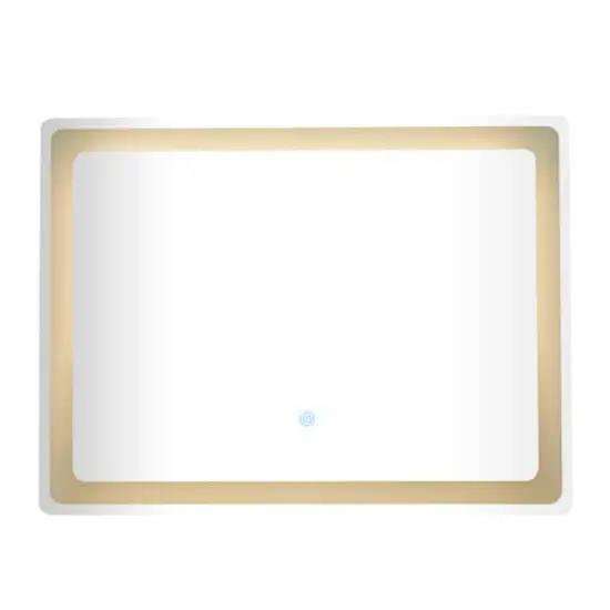 Clear Glass Modern LED Mirror, 32" x 1" x 24" {4}