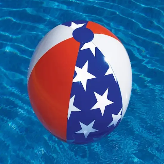 22" American Stars & Stripes Inflatable Beach Ball {3}