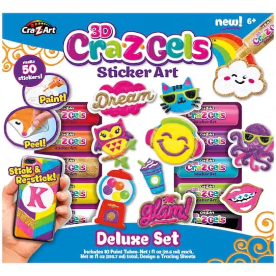 Cra-Z-Art Cra-Z-Gels 3D Sticker Art Deluxe Kit {4}