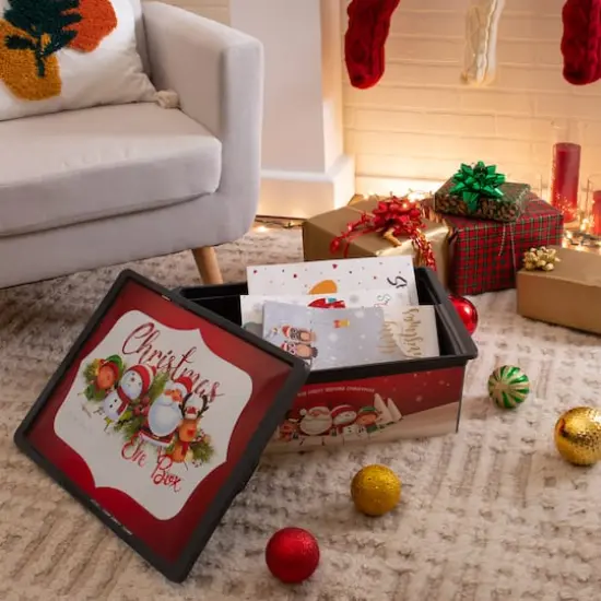 Simplify Christmas Shallow Storage Bin with Locking Lid {3}