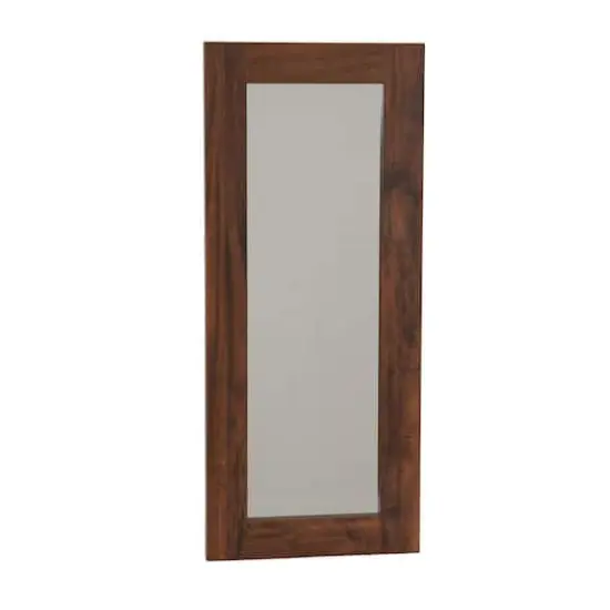 Household Essentials 29.5" x 12.5" Rectangular Wall Mirror Rustic Hickory {1}