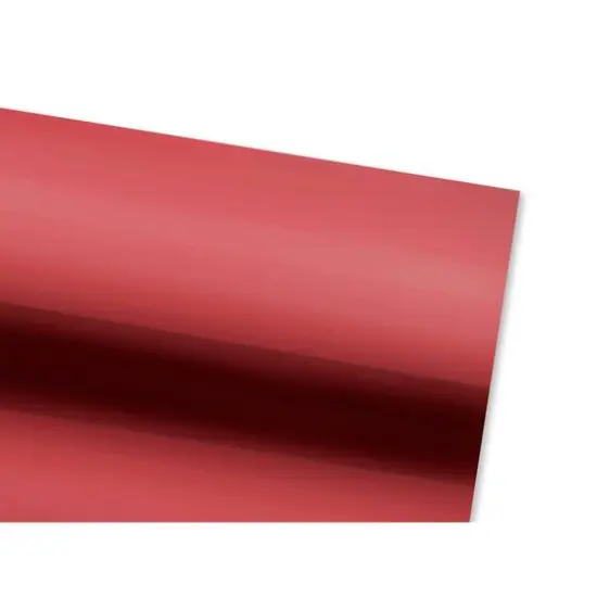 PA Vinyl Foil Permanent Adhesive Vinyl Red {3}