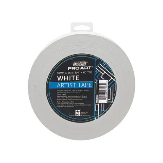 Pro Art&reg; White Artist Tape, 3/4" x 60yd. {1}