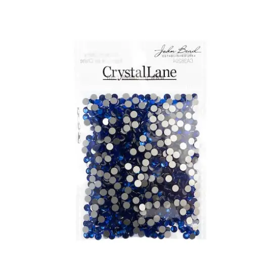John Bead Crystal Lane SS16 Round Flatback Rhinestones, 1,440ct. Sapphire {4}