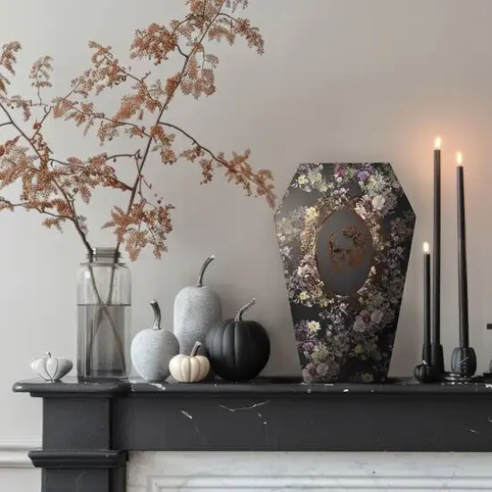 15" Decorative Floral Coffin Box by Ashland&reg; {6}