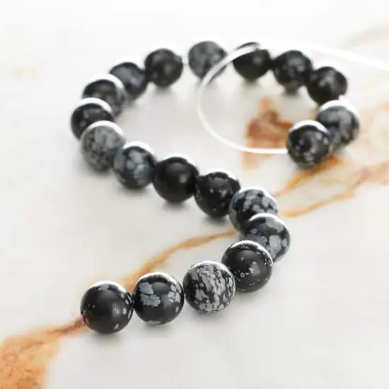 Black & Gray Jasper Round Beads, 10mm by Bead Landing&trade; {3}