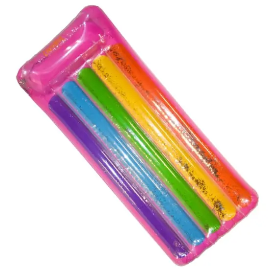 CocoNut Float 6ft. Glitter Rainbow Pool Lounger {1}