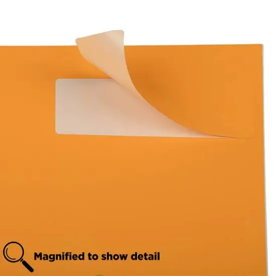 JAM Paper 1.3" x 4" Address Labels, 126ct. Neon Orange {4}