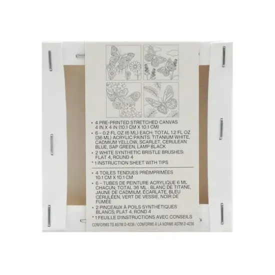 Butterflies Mini Canvas Painting Kit by Craft Smart&reg; {9}