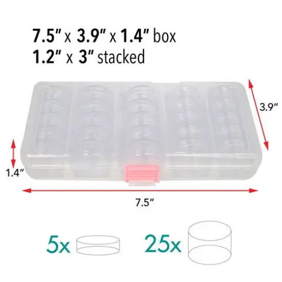 The Beadsmith&reg; 7.5'' x 4'' x 1.5'' Stack Container Org Box {5}