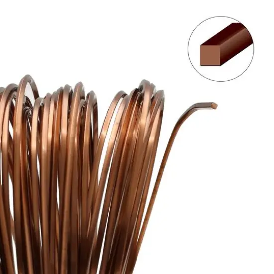 The Beadsmith&reg; Wire Elements&trade; 18 Gauge Tarnish Resistant Square Soft Temper Wire, 7yd. Antique Copper {5}