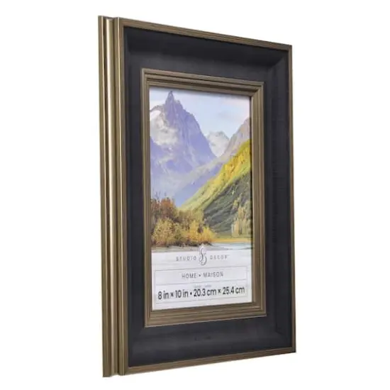 Home Black & Gold Leather Cigar Wall Frame by Studio Décor® {3}
