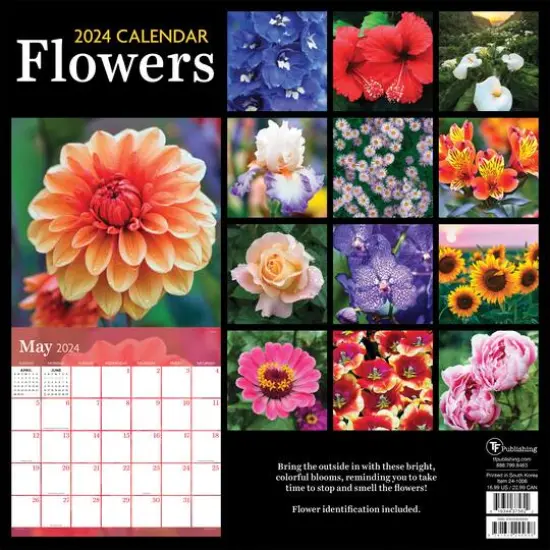 TF Publishing 2024 Flowers Wall Calendar {3}