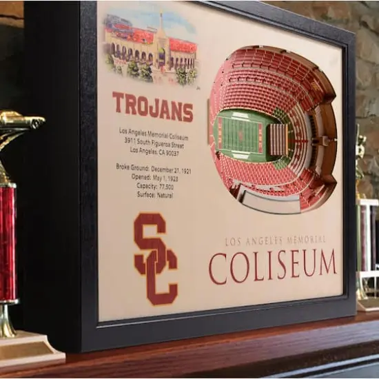 College Football 25-Layer StadiumView Wall Art USC Trojans {4}