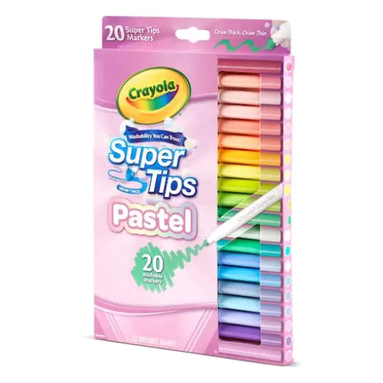 Crayola&reg; Supertip Pastel Markers, 6 Packs of 20 {5}
