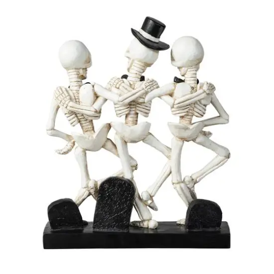 Glitzhome&reg; 10.5" Halloween Dancing Skeleton Table D&eacute;cor {6}